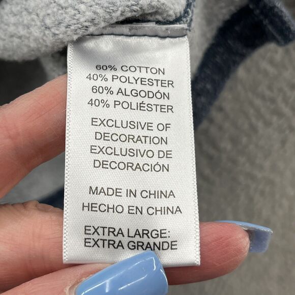 Tommy Bahama Sweatshirt Mens XL Blue Gray Colorblock Relaxed Logo Pullover - Picture 6 of 12